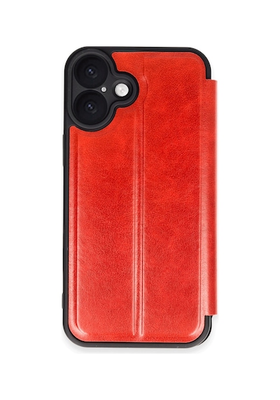 Apple iPhone Uyumlu 16 Plus Kılıf Flip Cover - Kırmızı Bzsxx00 1