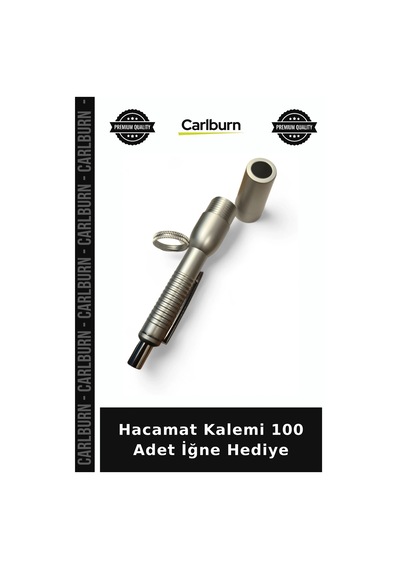 Özel Üretim Uygulama Seti Medikal Malzeme Hacamat Kalemi 100 Adet İğne Hediye