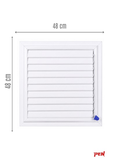 Alüminyum Banyo Wc Havalandırma Menfezi 48x48 Beyaz Seri