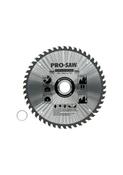 Pro-Saw Ps51230 Ahşap Sunta Daire Testere Bıçağı 235 MM 48 Diş