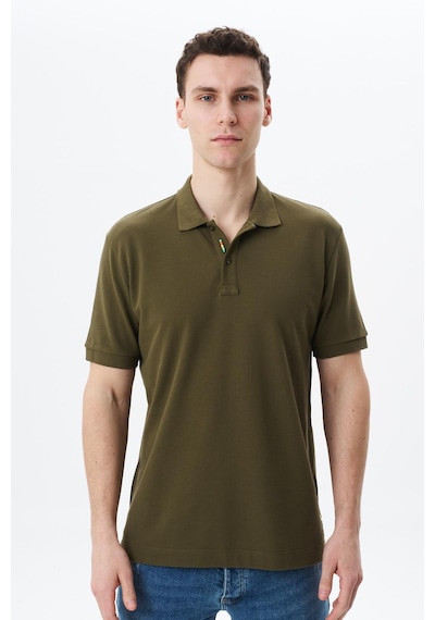 AR-MA Arma Erkek Regular Fit Basic % 100 Pamuk Pike Polo Yaka Tişört Y29374354802 Haki