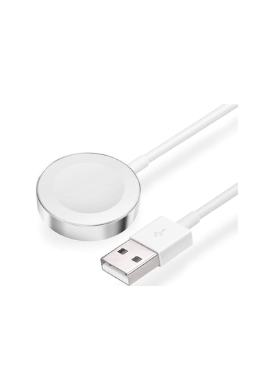Apple Watch İle Uyumlu Manyetik Kablosuz Şarj Kablosu - Series 9/8/7/6/5/4/3/2/1/se Modellerine Uygun Usb-a Akıllı Saat Şarj Aleti 1m