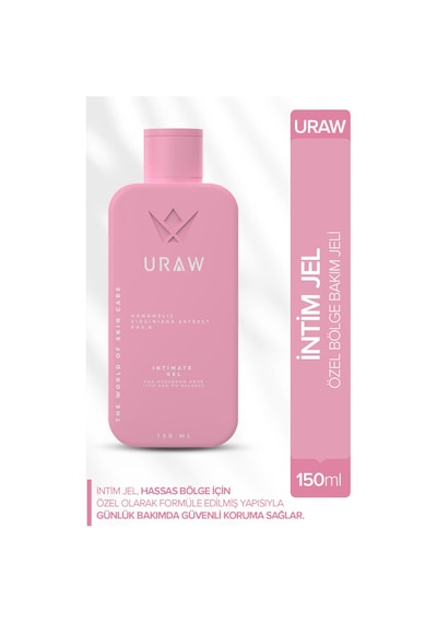 Uraw Hassas Bölge İçin Nazik Temizlik Ferahlık ve Günlük Bakım İntim Yıkama Jeli 150 ML