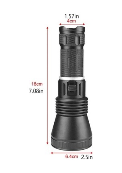 Watton Wt-655 Profesyonel Şarjlı El Feneri Siyah