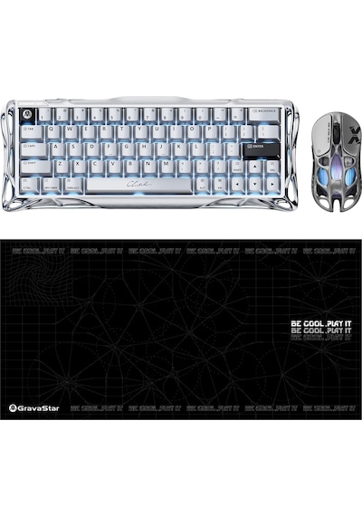 Gravastar V60 Pro Manyetik Kablolu Gaming Klavye, Xpro Kablosuz Optik Mouse Ve Mousepad Oyuncu Seti, Optik