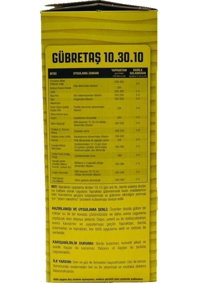 Gübretaş 10.30.10+Ie (5 KG) Ürün HolograMLı Paket