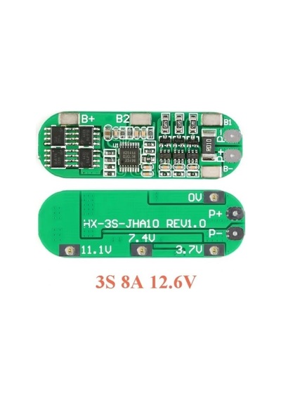3s 8a Bms 12.6v 18650 Lityum Pil Şarj Koruma Devresi