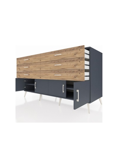 Kronos Konsol 2 Raflı 6 Çekmeceli 4 Kapaklı 176x59x99 Antrasit-an Antrasit-antrasit/çam Kronos Konsol 2 Raflı 6 Çekmeceli 4 Kapaklı 176x59x99 Antrasit-an Antrasit-antrasit/çam