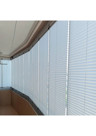 Katlanabilir Cam Balkon Plise Perdesi Açık Gri Vidalı - Kancalı Kancalı Sadece Cam Balkon İçin Açık Gri Açıkgri