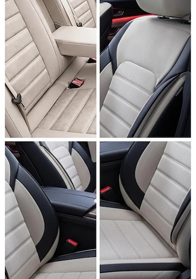 Hyundai İ20 2010 2020 Uyumlu Kumaş Alcantara Oto Koltuk Kılıfı Bej