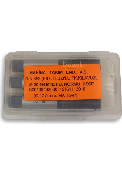 Mte M20 Hss-e İnox Pilotlu El Kılavuz Takımı Dın 352