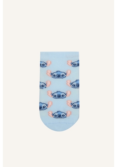 Defacto Disney Lilo & Stitch Karakter Desenli Dikişsiz 3lü Pamuklu Uzun Çorap Kız Bebek H4659a5nskr1 Çok Renkli-kr1
