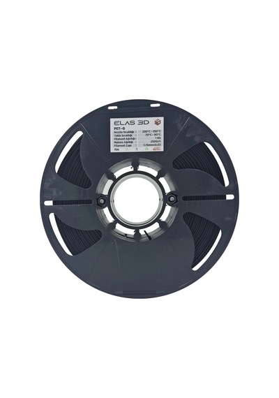 Elas Siyah Pet-g Filament 1.75 Mm 1 Kg