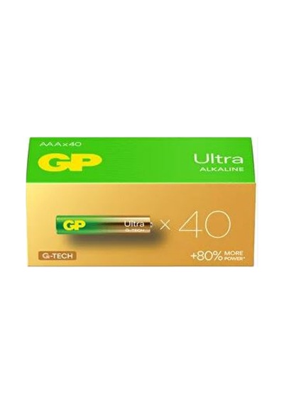 Gp G-tech Lr03 Aaa Boy Ultra Alkalin İnce Kalem Pil 40'lı Paket Gp24aut-2b40
