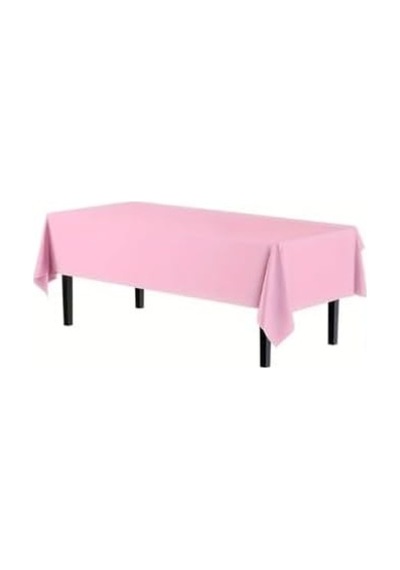 Plastik Kullan At Masa Örtüsü Pembe 137 270 Cm