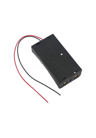 Ikili 2 Li 18650 Pil Yuvası Kablolu Tutucu 7.4v Pil Şarj Kutusu