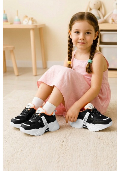 Dark Seer Kids Ds K 2051 Sneaker 2025 Kız Çocuk Beyaz-siyah