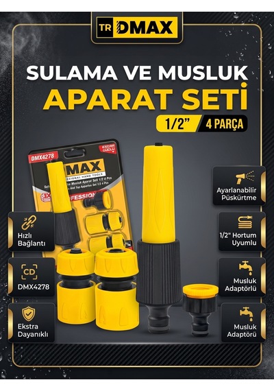 Dmax Sulama Ve Musluk Aparatı Seti 4 Parça