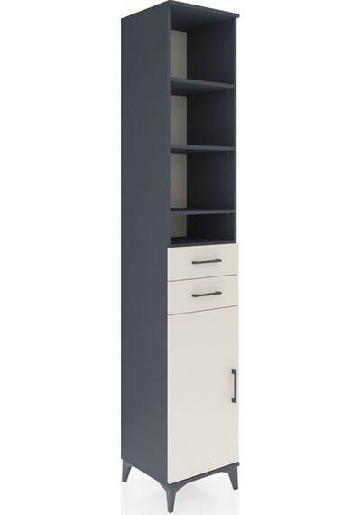 Hyperion Dolap 6 Raflı 2 Çekmeceli Tek Kapaklı 44x44x243 Antrasit-aytaşı Antrasit Hyperion Dolap 6 Raflı 2 Çekmeceli Tek Kapaklı 44x44x243 Antrasit-aytaşı Antrasit