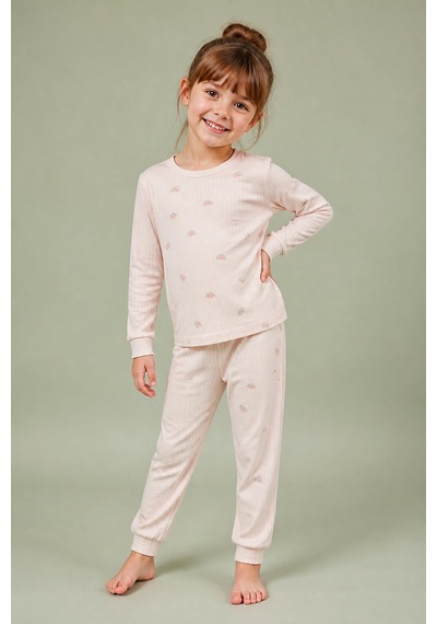 Eray Alp Kids Erkek Çocuk Pembe Karpuz Desenli Pijama Takımı Rahat Uyku Takımı