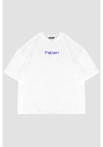 Startmore Fallen Sırt Baskılı Oversize Unisex Beyaz Beyaz