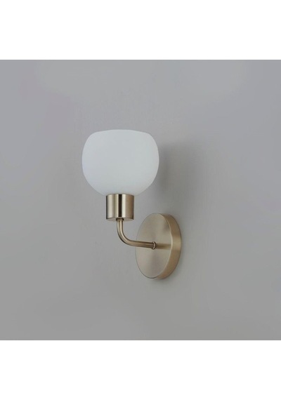 Rsylight Metal Modern Eskitme Kaplama Opal Camlı Dekoratif Rustik Duvar Aplik Siyah