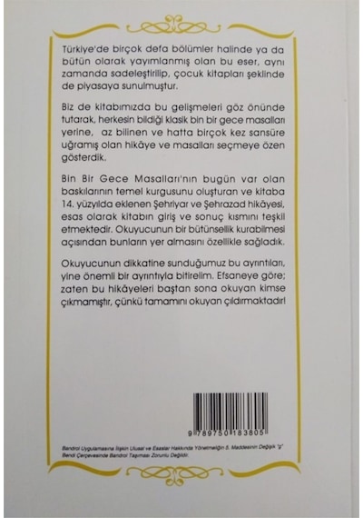 1001 Gece Masalları Seçmeler