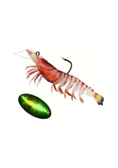 Valkyrie 3 Adet Silikon Karides Balık Yemi 9cm 11.5gr Gerçekçi Levrek Katili Yem Lrf Spin