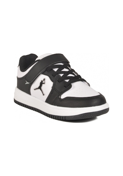 Cool Siyah Beyaz Cırtlı Erkek Çocuk Sneaker Haykat Kısa F SİYAH-BEYAZ