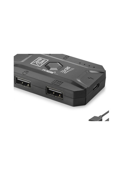 M1 Pro Mobil Oyun Klavye Mouse Dönüştürücü Adaptör Bluetooth 5.0 Type-c Siyah Evimdeyokyok