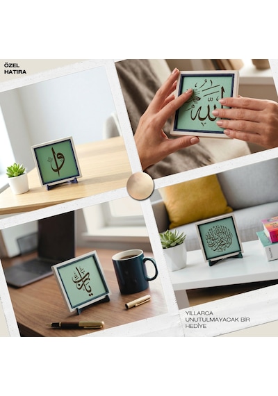 Modern Hat Sanatı Yâ Rab Tasarımı, Yaşam Alanlarınız İçin Özel Bir Hatıra 10x10 Cm