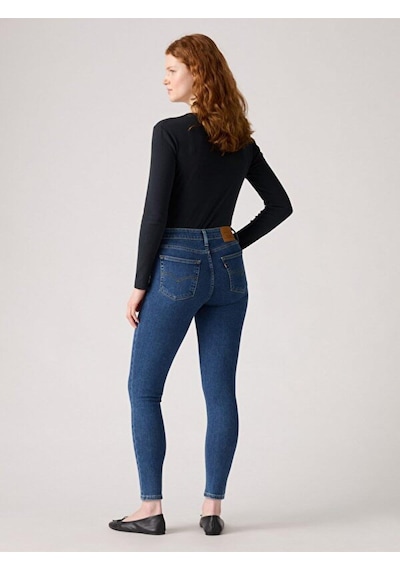 Levi's 721 High Rise Skinny Kadın Jean Pantolon - Triangle Exploratio-12696 Med İndigo - Worn İn
