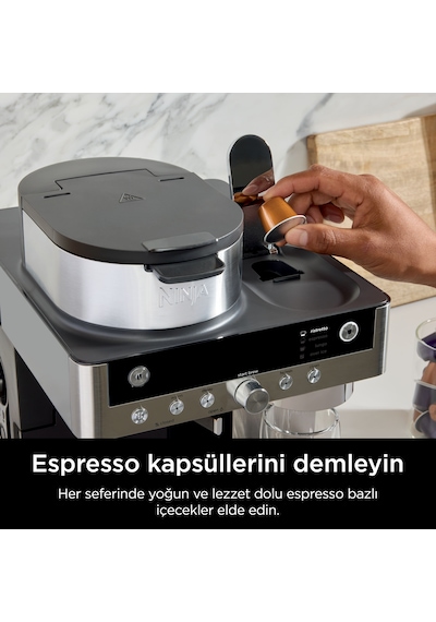 Ninja CFN802EU Prestige Dualbrew Filtre ve Kapsül Kahve Makinesi