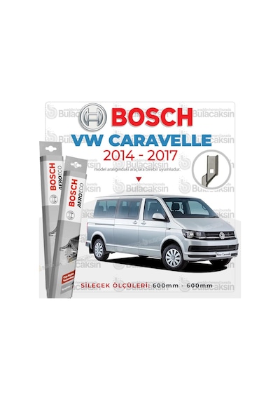 Volkswagen Caravelle Muz Silecek Takımı 2014-2017 Bosch Aeroeco