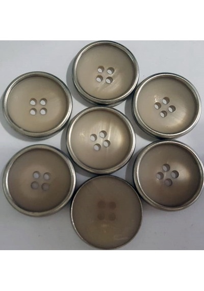 Düğme Vizon Renk 7 Adet 2.2 Cm.