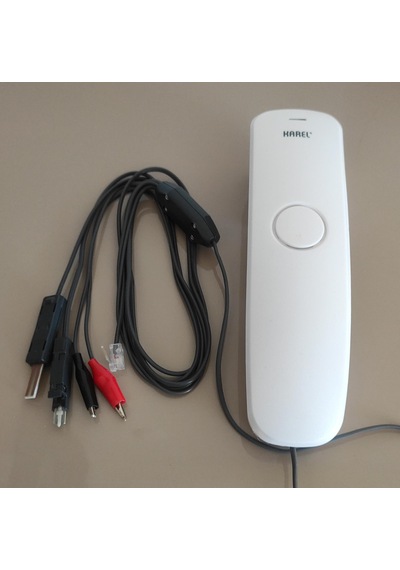 Karel Test Ve Muayene Telefonu Beyaz Füme Kesmeli Kesmesiz Test Kablolu