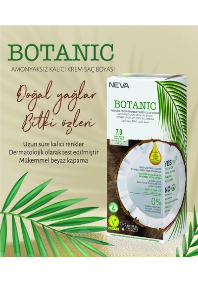 Botanıc Amonyaksız Kalıcı Krem Boya Seti 7.0