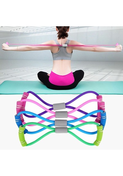 Pilates Direnç Lastiği Egzersiz İpi Elastik Pilates Halatı Yoga İp