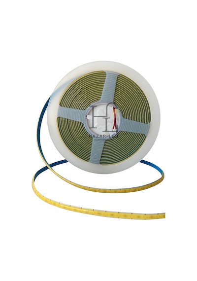 5 Volt 5mm 400 Ledli İnce Esnek Cob Şerit Led Beyaz 6000-6500k Ip20 5 Metre