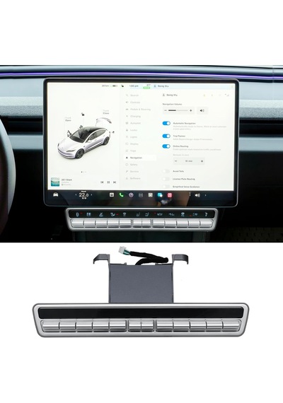 Tesla Model Y Juniper İçin Uyumlu Ekran Altı Fonksiyonlu Tuş Takımı