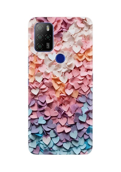 Omix X500 Kılıf Boutique Baskılı Resimli Renkli Kalpler Pcode -040
