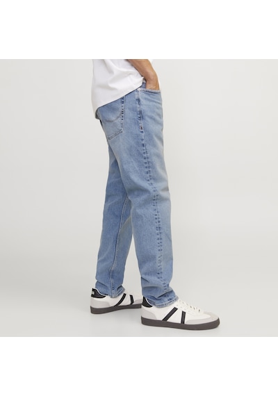 Jack & Jones Erkek Tapered Fit Normal Bel Jean - Mike - 12221866 Blue Denim