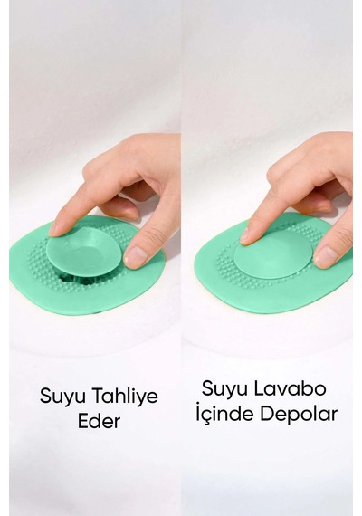 Tineke Kademeli Silikon Lavabo Tıkacı Koku Önleyici Gider Tıpası Banyo Mutfak Gider Kapatıcı 1 Adet