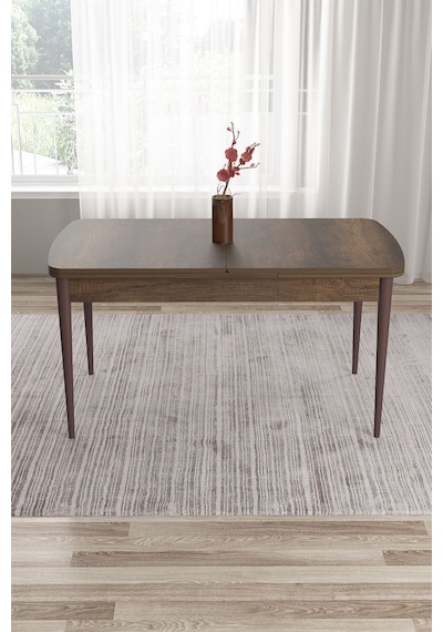 Canisa Tia Serisi 80x132 Açılabilir Mdf Mutfak Masası Barok Desen Masa Masa Barok Ahşap Desen Ayaklar Kahve Canisa Tia Serisi 80x132 Açılabilir Mdf Mutfak Masası Barok Desen Masa Masa Barok Ahşap Desen Ayaklar Kahve