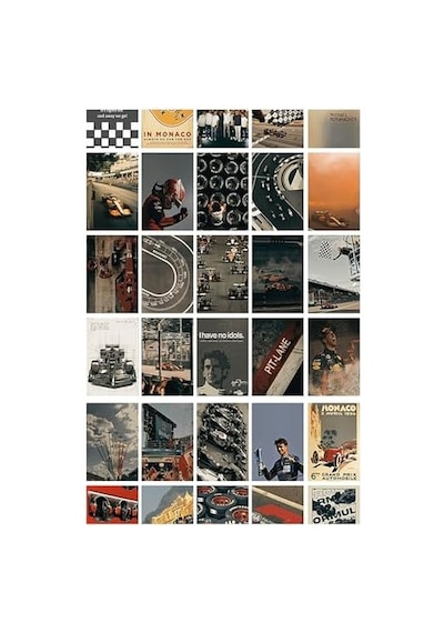 Guguk Formula 1 45 Adet Poster Seti, Özel Tasarım Kutulu, Özel Tasarım Kutulu, Oda Dekoru 7/8 Yaş