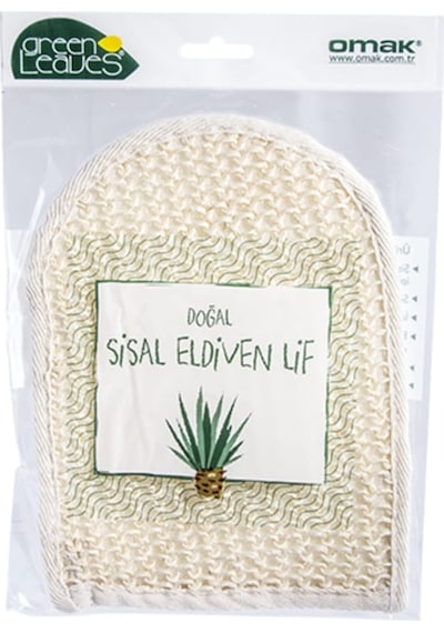 Omak Organik Sırt Masaj Lifi + Eldiven Lifi + Oval Yüz Pedi Bej