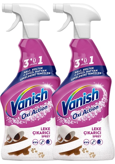 Vanish Oxi Action Halı, Koltuk Ve Evcil Hayvan Leke Çıkarıcı Sprey 500 MLx 2