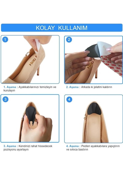 Active Team Topuk Koruma Numara Küçültme ve Ayakkabı Vurma Önleyici Ped
