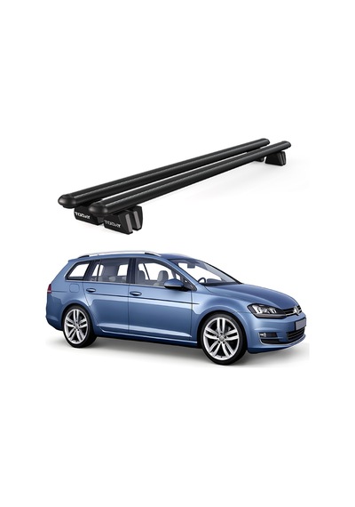Pençe Volkswagen Golf 7 2012 Ve Sonrası Uyumlu Siyah Ara Atkı Port Bagaj Tavan Barı