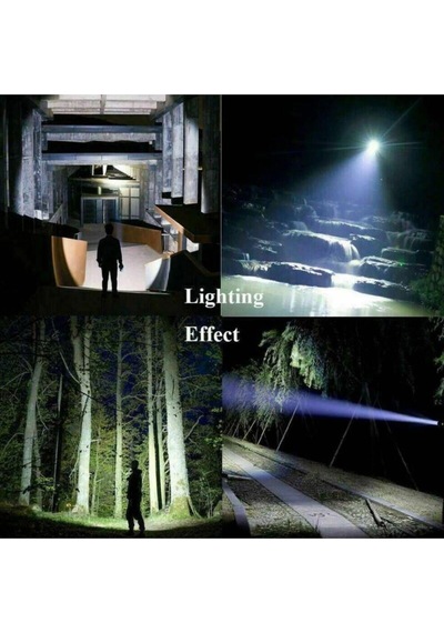 Ultra Parlak El Feneri Usb Şarj 4 Led+yan Cob Led Taktik Günlük Hayat Kamp Avcılık El Feneri Lisinya Diğer